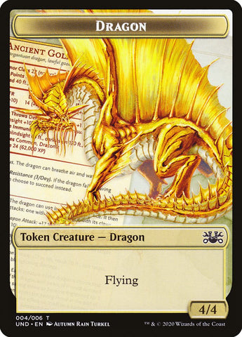 Beeble // Dragon Double-Sided Token [Unsanctioned Tokens]