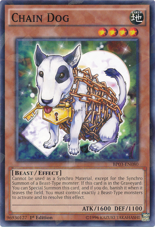 Chain Dog [BP03-EN080] Shatterfoil Rare