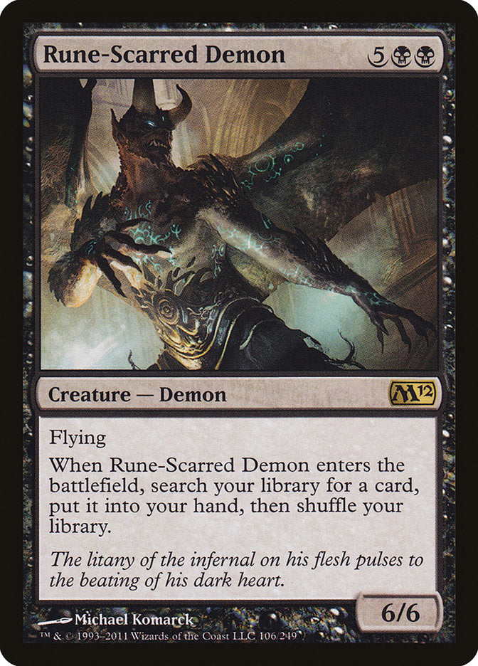 Rune-Scarred Demon [Magic 2012]