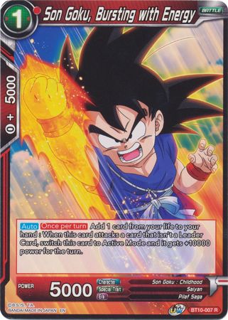 Son Goku, Bursting with Energy (BT10-007) [Rise of the Unison Warrior]