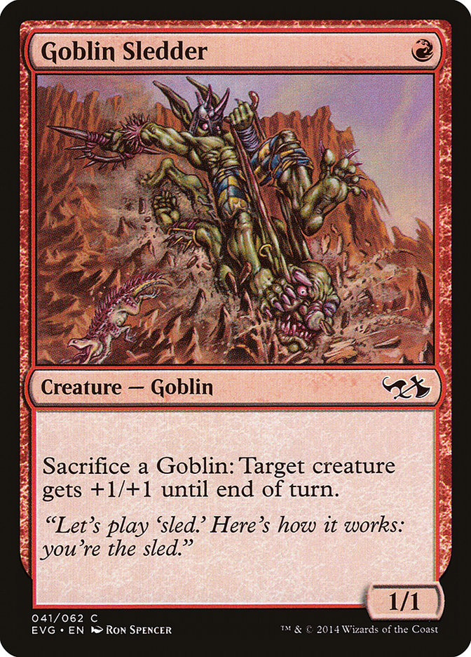 Goblin Sledder (Elves vs. Goblins) [Duel Decks Anthology]