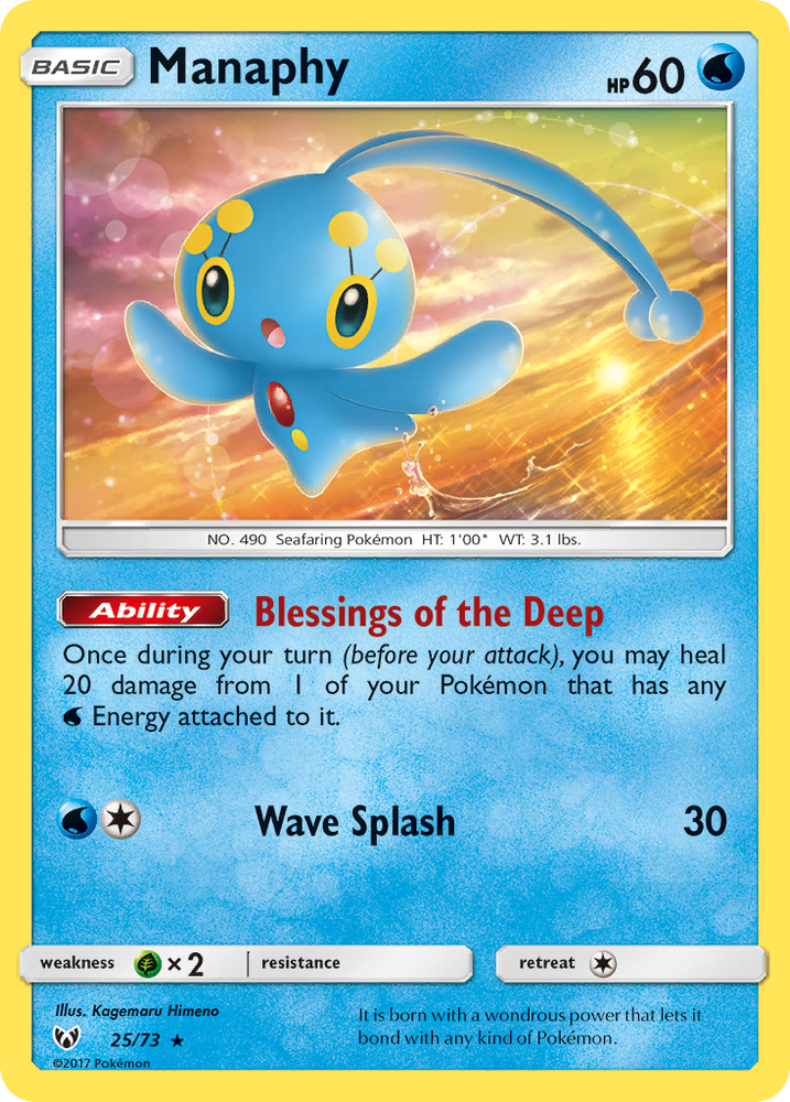 Manaphy (25/73) [Sun & Moon: Shining Legends]