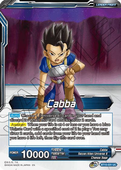Cabba // SS Cabba, Proud Volley (BT15-031) [Saiyan Showdown]