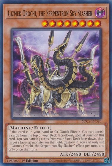 Gizmek Orochi, the Serpentron Sky Slasher [SDCS-EN020] Common