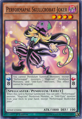 Performapal Skullcrobat Joker [SDMP-EN006] Common