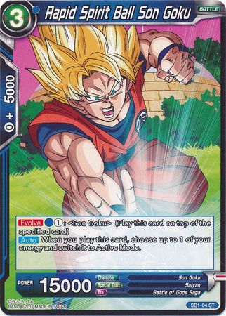 Rapid Spirit Ball Son Goku (Starter Deck - The Awakening) (SD1-04) [Galactic Battle]
