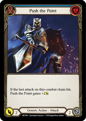 Push the Point (Blue) [ARC190-C] (Arcane Rising)  1st Edition Normal