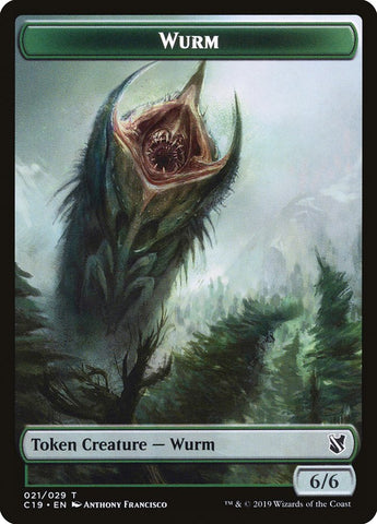 Beast (013) // Wurm Double-Sided Token [Commander 2019 Tokens]