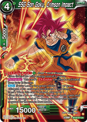 SSG Son Goku, Crimson Impact (BT19-077) [Fighter's Ambition]