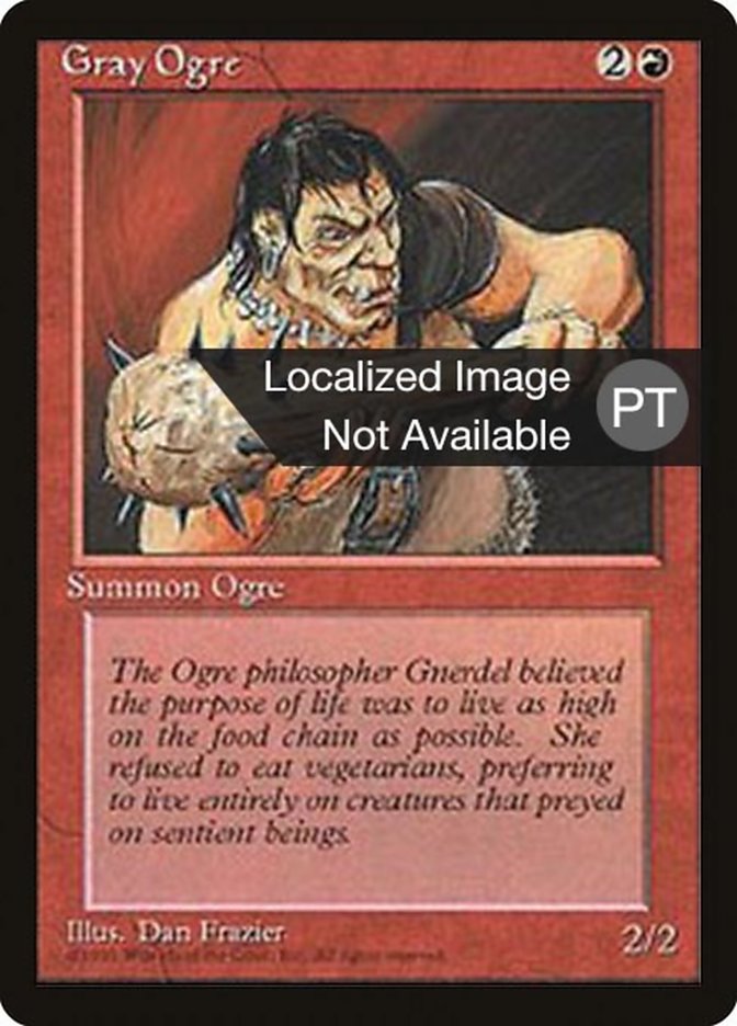 Gray Ogre [Fourth Edition (Foreign Black Border)]