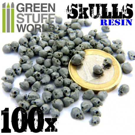 Green Stuff World: 100x Resin Skulls