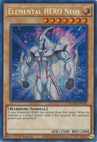 Elemental HERO Neos [MAMA-EN106] Secret Pharaoh's Rare