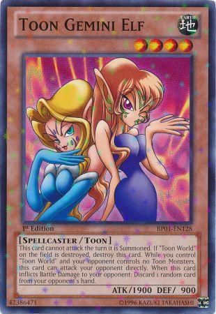 Toon Gemini Elf [BP01-EN128] Starfoil Rare