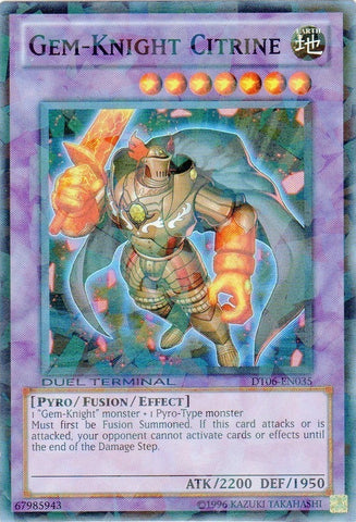 Gem-Knight Citrine [DT06-EN035] Super Rare