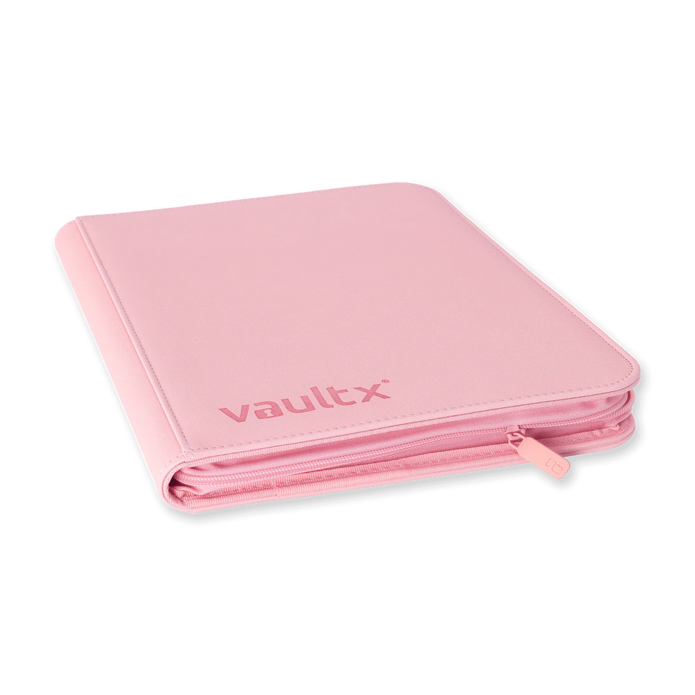 Vault X 12 Pocket eXo-Tec Zip Binder Just Pink