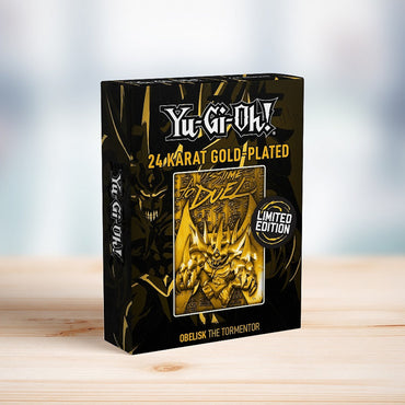 Yu-Gi-Oh! - Limited Edition 24K Gold Plated God Card Obelisk The Tormentor