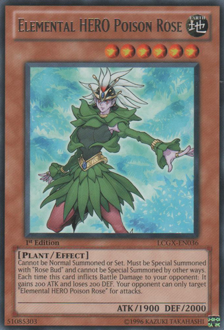 Elemental HERO Poison Rose [LCGX-EN036] Rare