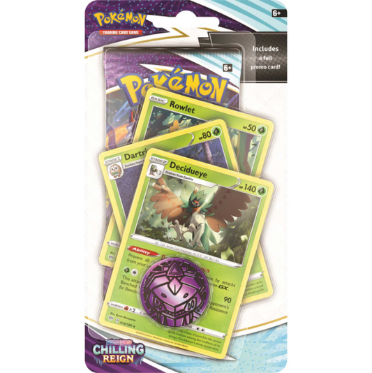 Pokémon TCG: Sword & Shield 6 Chilling Reign Premium Checklane Blister Decidueye
