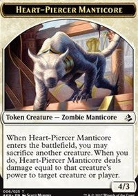 Heart-Piercer Manticore // Warrior Token [Amonkhet]