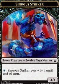 Sinuous Striker // Cat Double-sided Token [Hour of Devastation]