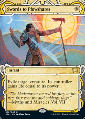 Swords to Plowshares (Foil Etched) [Strixhaven: School of Mages Mystical Archive]