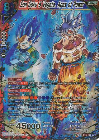 Son Goku & Vegeta, Apex of Power (BT9-136) [Universal Onslaught]