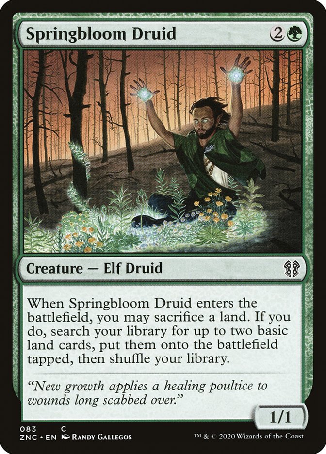 Springbloom Druid [Zendikar Rising Commander]