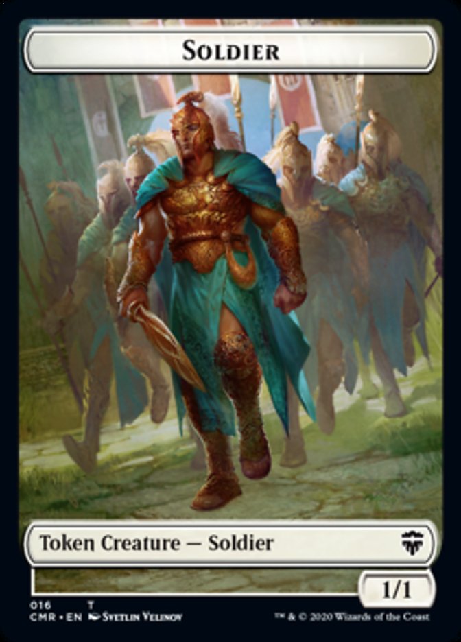 Cat // Soldier Double-Sided Token [Commander Legends Tokens]