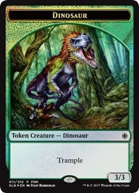 Dinosaur // Treasure (011) Token [Friday Night Magic 2017]