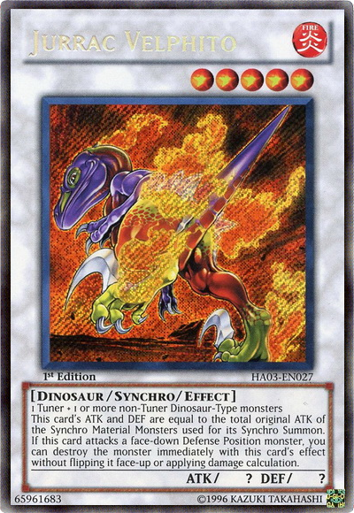 Jurrac Velphito [HA03-EN027] Secret Rare