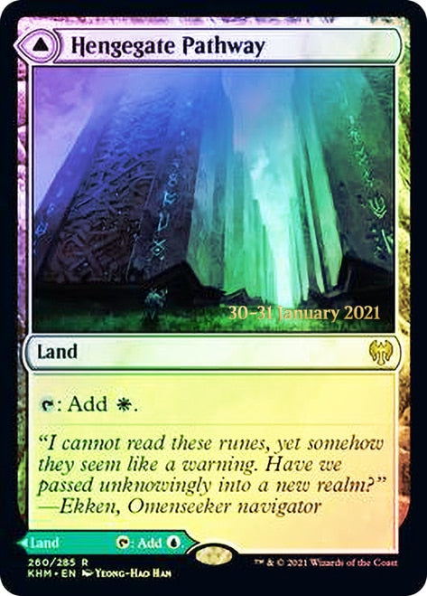 Hengegate Pathway // Mistgate Pathway [Kaldheim Prerelease Promos]