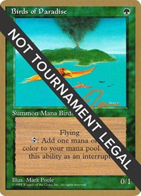 Birds of Paradise - 1996 Eric Tam (4ED) [Pro Tour Collector Set]