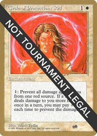 Circle of Protection: Red - 1996 Eric Tam (4ED) (SB) [World Championship Decks]