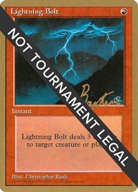 Lightning Bolt - 1996 George Baxter (4ED) [World Championship Decks]