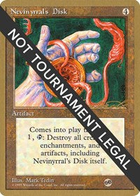 Nevinyrral's Disk - 1996 Leon Lindback (4ED) (SB) [World Championship Decks]