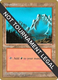 Mountain (B) - 1996 Mark Justice (4ED) [Pro Tour Collector Set]