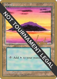 Island (A) - 1996 Michael Loconto (4ED) [World Championship Decks]
