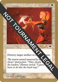 Disenchant - 1998 Brian Hacker (TMP) [World Championship Decks]