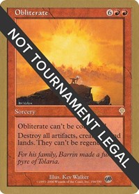 Obliterate - 2001 Jan Tomcani (INV) (SB) [World Championship Decks 2001]