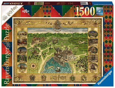 Harry Potter Challenge Jigsaw Puzzle Hogwarts Map (1500 pieces)