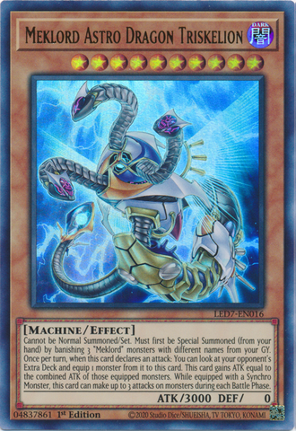 Meklord Astro Dragon Triskelion [LED7-EN016] Ultra Rare