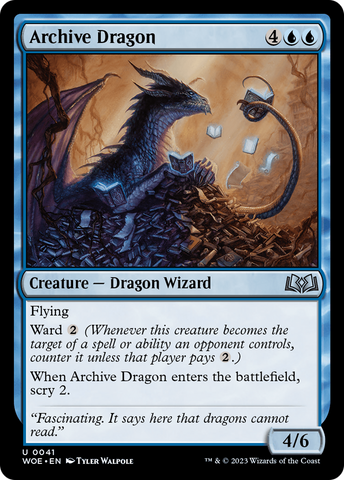 Archive Dragon [Wilds of Eldraine]