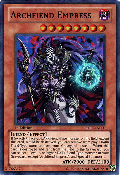 Archfiend Empress [STBL-EN000] Super Rare