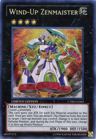 Wind-Up Zenmaister [CT08-EN002] Secret Rare