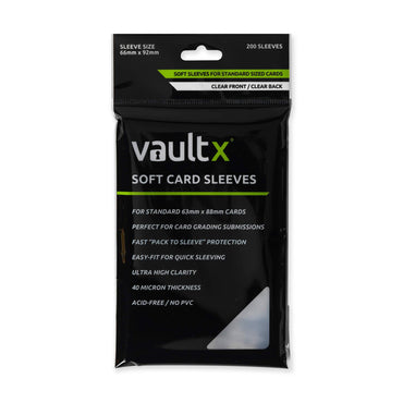Vault X Soft Card Sleeves - 200 - Clear