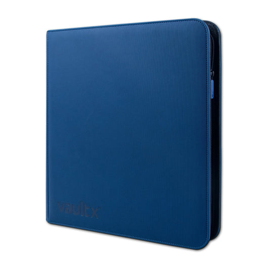 Vault X 12 Pocket eXo-Tec Zip Binder Royal Blue