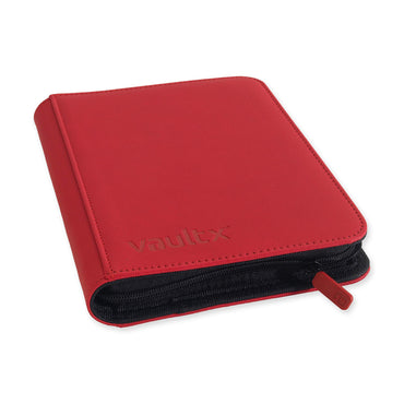 Vault X 4 Pocket eXo-Tec Zip Binder Fire Red