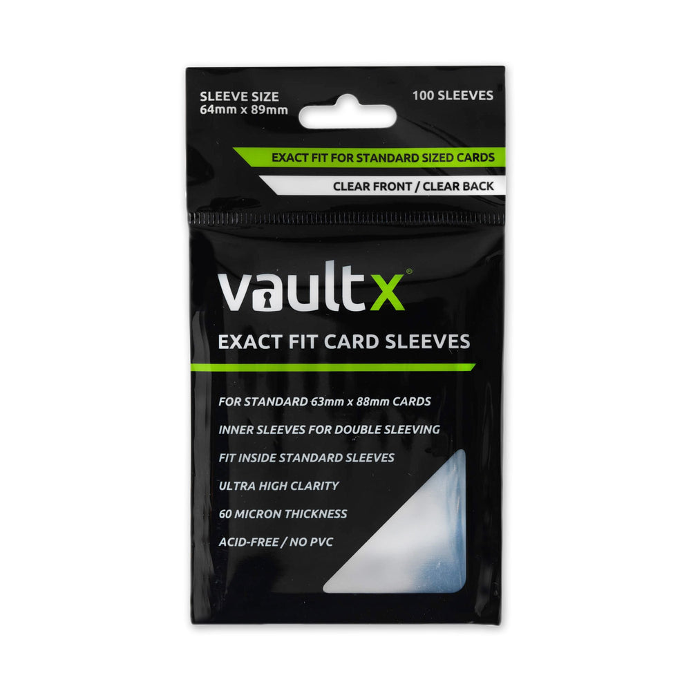 Vault X Exact Fit Card Sleeves - 100 - Clear