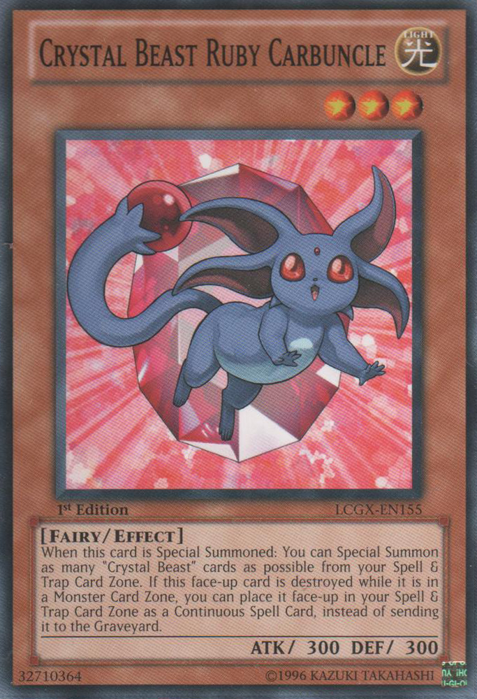 Crystal Beast Ruby Carbuncle [LCGX-EN155] Common