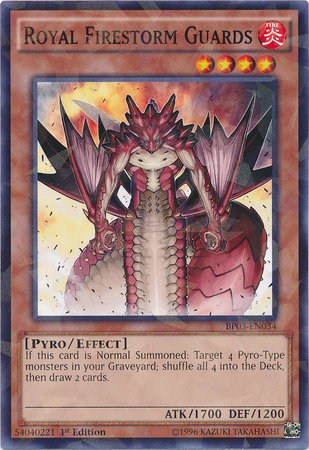 Royal Firestorm Guards [BP03-EN034] Shatterfoil Rare